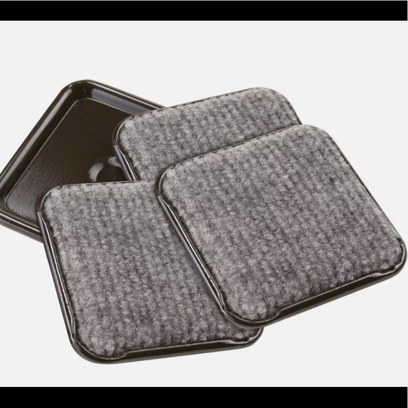 Lot Of 5 Waxman 4 Pieces 2-1/2" / SQUARE CARPET CASTER CUPS - Picture 1 of 7